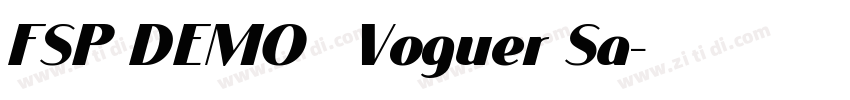 FSP DEMO   Voguer Sa字体转换